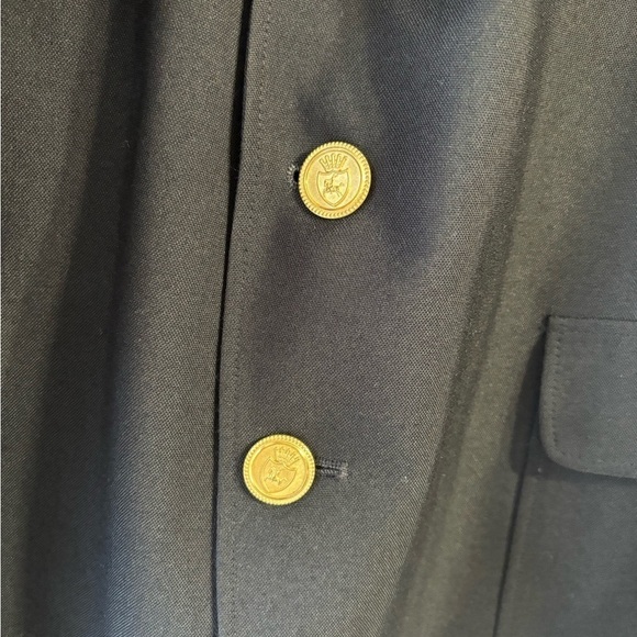Men’s Black Blazer with gold buttons, 44S - Picture 2 of 10